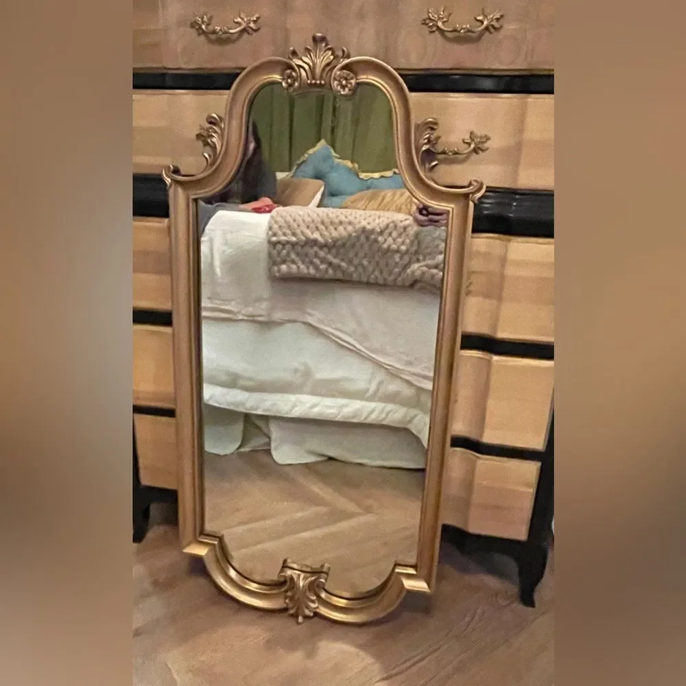 ♥️ Wall Mirror Vintage/ Hollywood Regency Italian  frame rococo, baroque